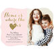 Pink and Gold Heart Photo Moving Announcements Image 3 of 6